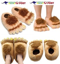 Furry Feet Slippers - Hobbit Lord of the Rings Costume Plush A16