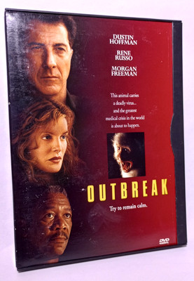 Dvd - Outbreak - D Hoffman M Freeman R Russo - Rated R - 1995 - Pre-Owned Great