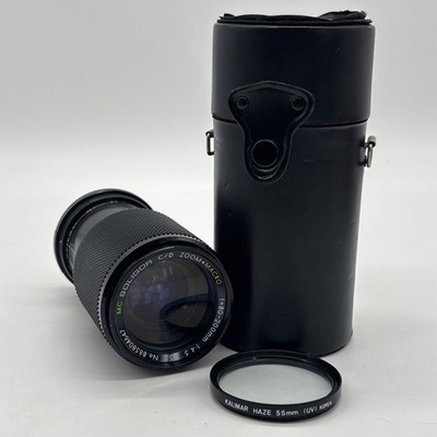 Soligor MC C/D f=80-200mm 1:4.5 Zoom Macro Lens Pentax K PK Mount 55mm w/ Case