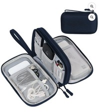 Electronic Organizer, Travel Cable Organizer Bag Pouch Black - A0078