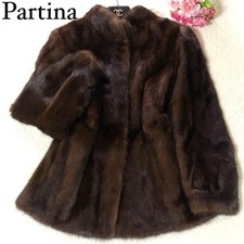 Cappotto di visone Partina Demi-Buff, marrone, taglia 11, donna, dal Giappone