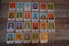 Vintage 1960 Mattel Lie Detector Game Pieces: 23 Suspect Cards