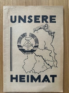 Unsere Heimat Schülerarbeitsheft Heimatkundeunterricht DDR nichts ausgefüllt