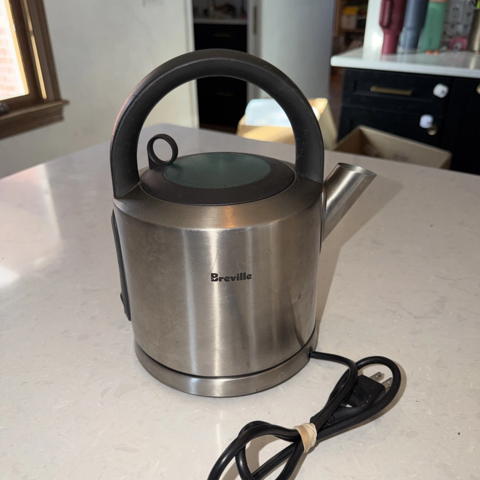 Breville Electric Tea Kettle Stainless Steel With Base SK550XL W/Lid *Tested*