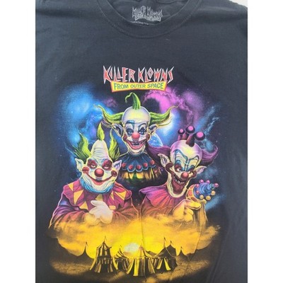 Killer Klowns From Outer Space Mens Black Graphic T-Shirt Medium 2023 MGM Horror