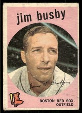 1959 Topps Jim Busby #185 Boston Red Sox