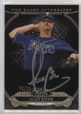 2015 Topps Tier One New Guard Auto Silver Ink 6/10 Alex Cobb #NGA-ACB Auto 0c2