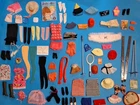 VINTAGE BARBIE MATTEL ACCESSORIES LOT SHOES, GLOVES, HATS, SOCKS,JAPAN, MATTEL