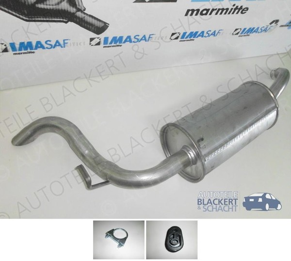 Imasaf ESD Auspuff Endtopf für Ford Escort V+Vi 1.4 / 1.6, EndschalldäMpfer-image
