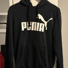 PUMA Herren Kapuzenpullover Hoodie Schwarz Lo...