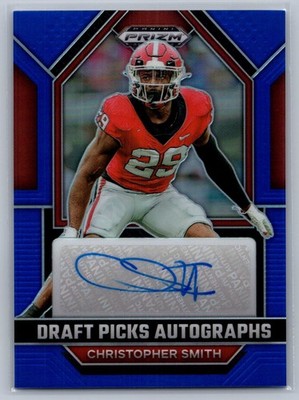 Christopher Smith 2023 Prizm Draft Picks Autographs Blue /149 (c) #DPA-CHS