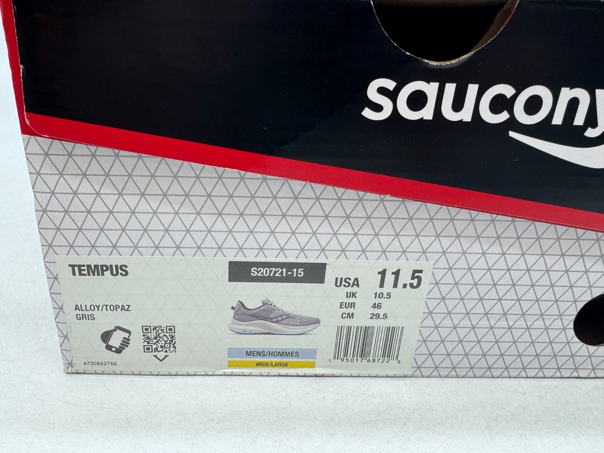 Saucony Tempus Athletic Running Sneakers Men's Alloy Topaz Low Top