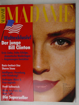 MADAME Der junge Bill Clinton Sharon Stone Juni 1993 To-8663