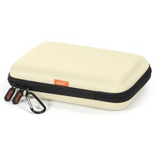 Clean-Beige Hard Shell Case for Electronic Accessories Organizer