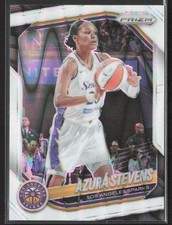 2025 Panini Prizm WNBA #64 Azura Stevens White Seismic - Los Angeles Sparks