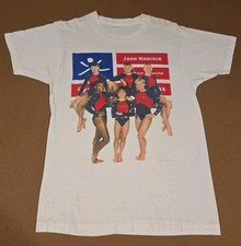 Vtg 90s Olympic USA Gymnastics Dream Team T Shirt Tour Gold Medal Womens Large