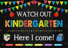 7x5ft Kindergarten Back to School Backdrop First Day of School Preschool Back...