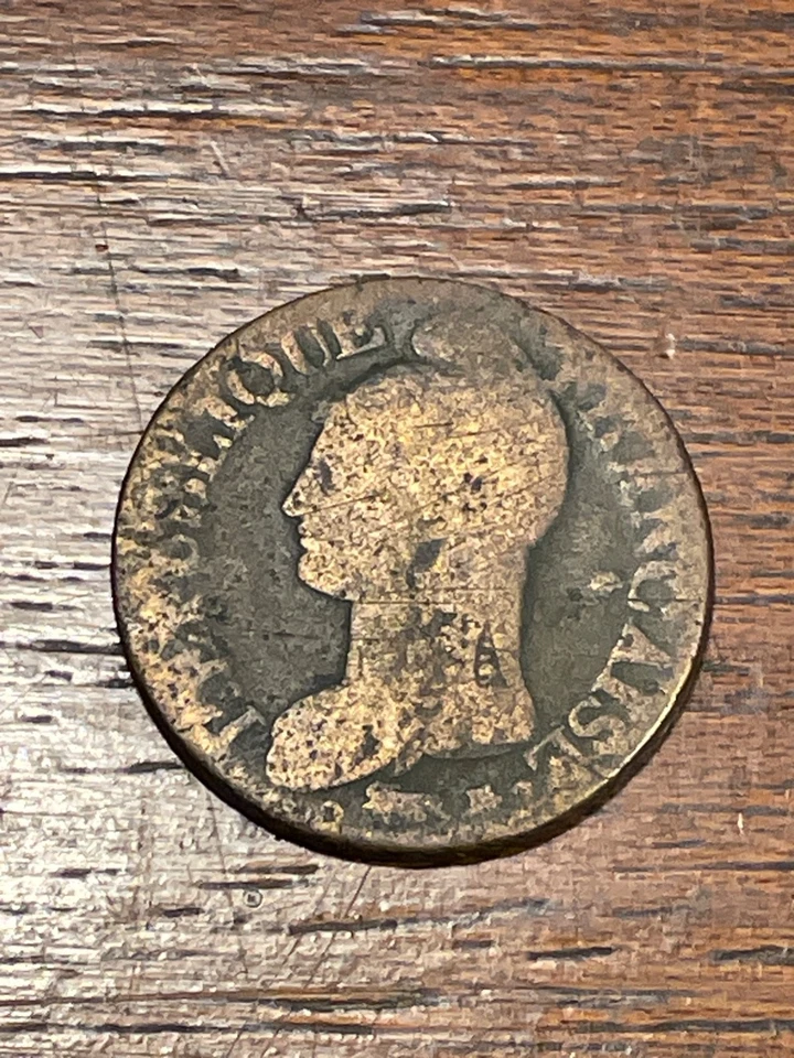 Monnaie France 5 Centimes Dupré An 6 A 6 sur 5 Coq sur Corne (10-45) - Photo 4/4