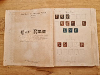Useful Early GB Stamp Collection on Old Sectional Imperial Album Pages