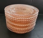 8 Queen Mary Anchor Hocking Flared Cereal Bowls Pink Depression Glass