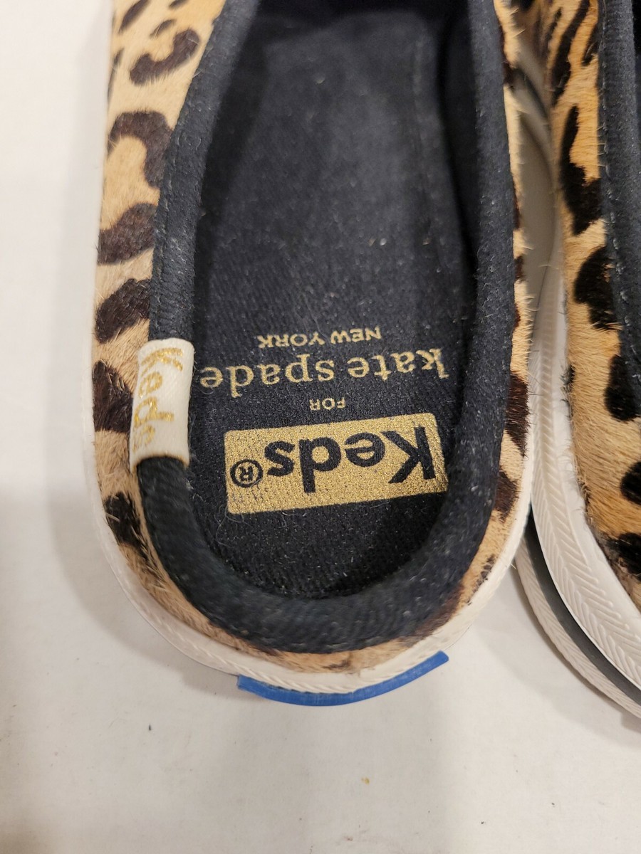kate spade Kedz レオパード　スニーカー Kate Spade NY x Keds Leopard Print Calfs Hair/Leather Slip