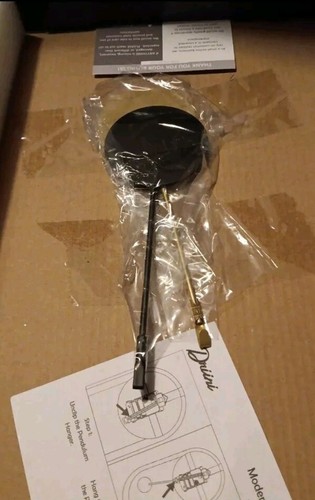 Driini Modern Pendulum Wall Clock Metal Frame 8 Inch Face NIB - Picture 7 of 9