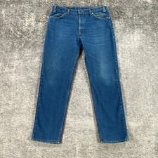 VTG Levis 506 Orange Tab Jeans Mens Actual 35X31 Straight Fit 90s Made In USA