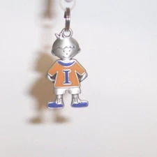 NEW boy Child Shaped Initial Charm pendant Mom Kids Letters " I " by Ganz