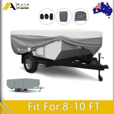8-10 FT Trailers UV Waterproof RV Trailer Cover For Folding Pop Up Camper