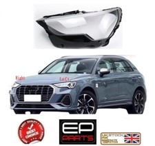 FOR AUDI Q3 2019-2022 FRONT HEADLAMP HEADLIGHT LENS GLASS COVER LEFT LH