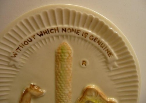 BELLEEK COLLECTOR'S SOCIETYSPECIAL EDITION OF BELLEEK TRADE MARK PLAQUE 1979 - Picture 2 of 5
