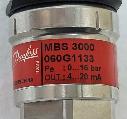 DANFOSS MBS3000 PRESSURE TRANSMITTER P/N : 060G1133 0-16 BAR - Picture 3 of 5