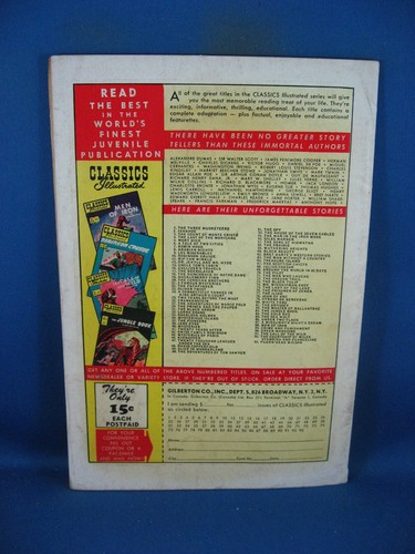 CLASSICS ILLUSTRATED 54 F HRN 93 1948 MASCHERA UOMO CON IL FERRO - Foto 2 di 2