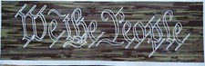 We The People vinyl sticker decal 4.5"x15" camouflage color. Made in USA