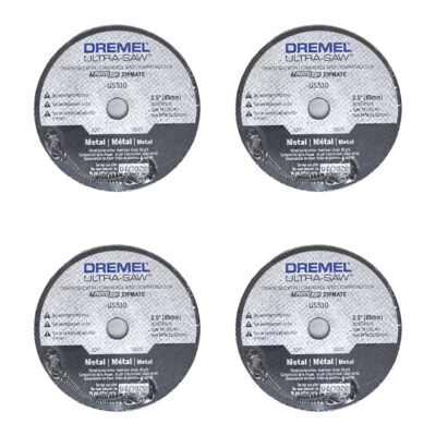 Dremel US510-01 Ultra-Saw 3.5-Inch Metal Cutting Wheel (4-Pack)