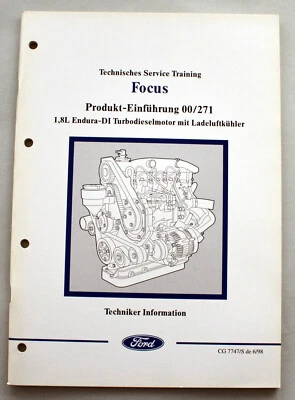 Ford Focus Techniker Information aus 06-1998 Dieselmotor Technische Service - Bild 1 von 4