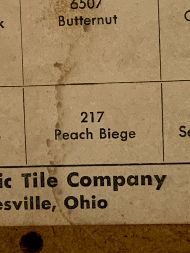 Vtg Mosaic 2" X 2" Ceramic Peachy/Pink Surface Inside Corner Bullnose 40's-60's - Picture 7 of 7