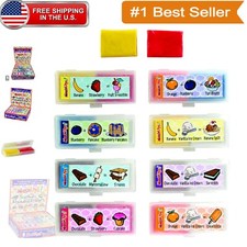 Colorful Mash-Up Scented Erasers - 24 Durable Rubber Fun Shapes for School
