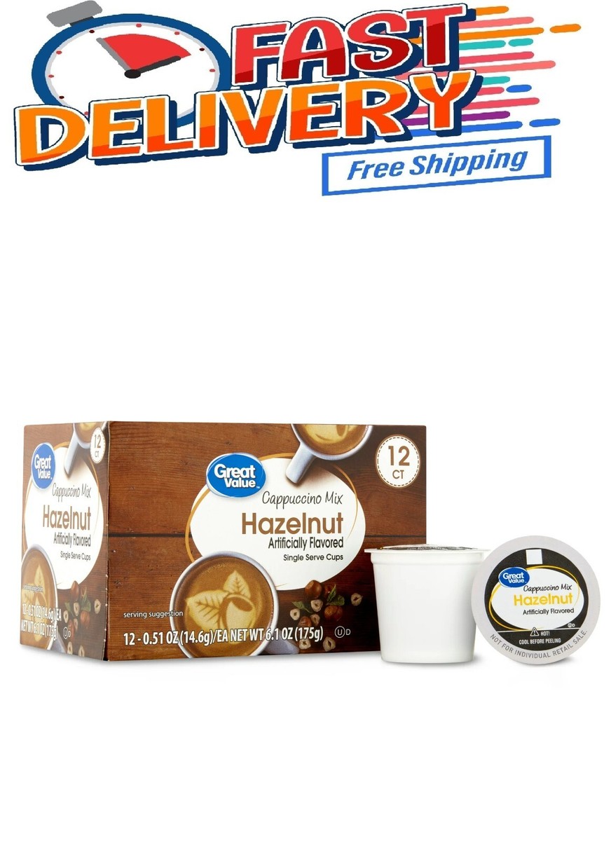 Cappuccino Mix Walmart K Cups Great Value Great Value Hazelnut