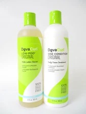 DEVACURL ORIGINAL LOW POO CLEANSER & ONE CONDITION 12 OZ SET