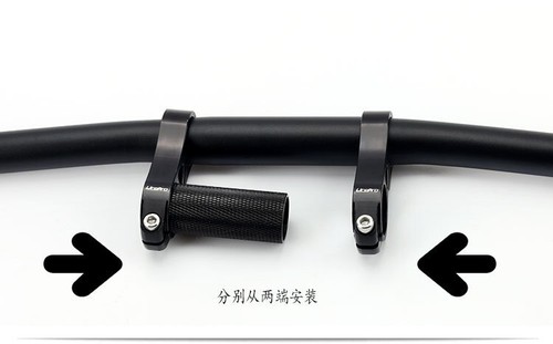 Aluminum Dual Clamp Extended Bars 45mm fit Folding Bike 25.4mm Handlebars Stems - Picture 8 of 17