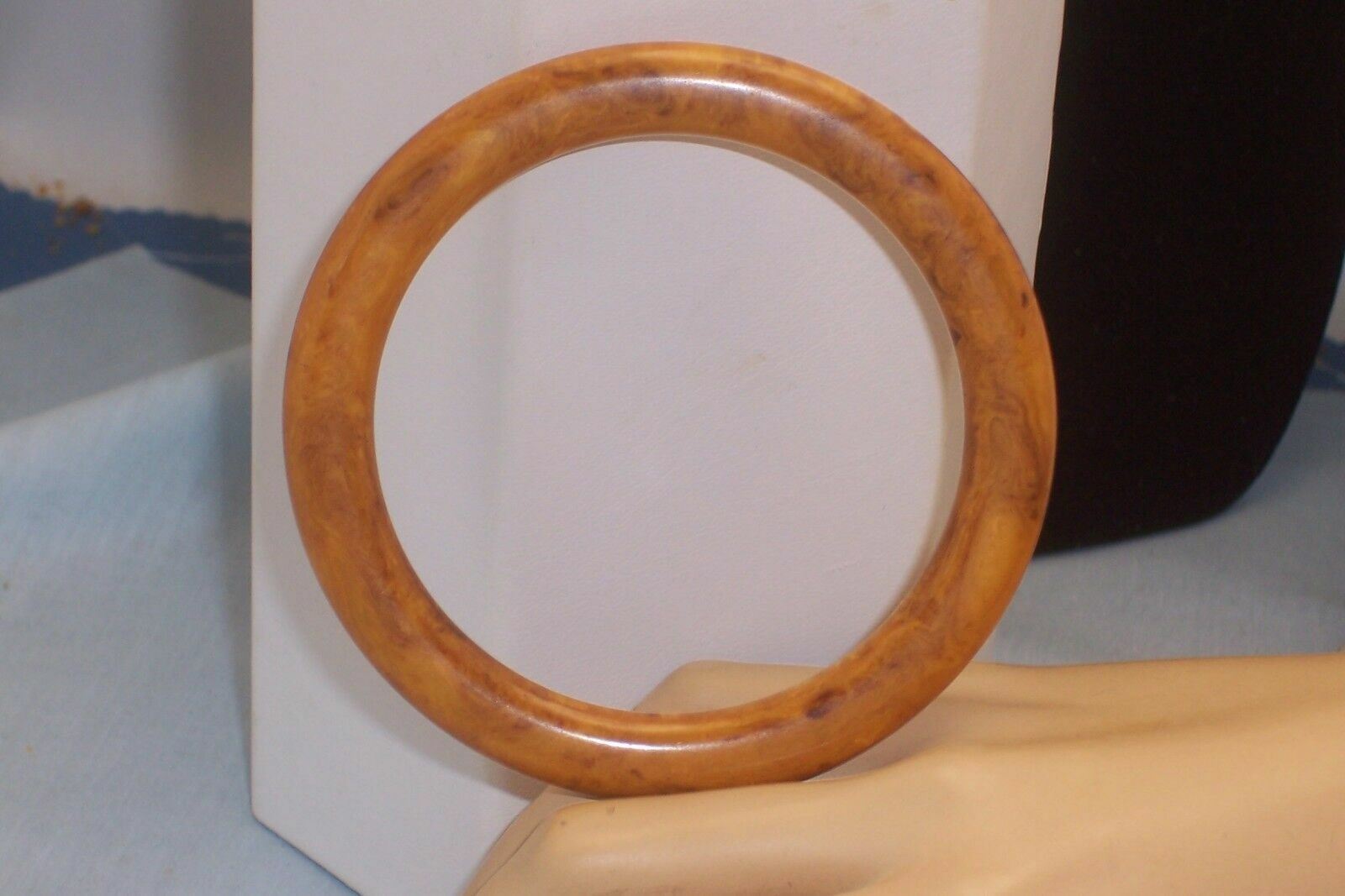 Vintage Rounded Mustard Yellow & Brown End of Day Bak… Gem