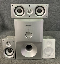 Philips SW3600/17S Subwoofer Center Satellite Speakers System Used
