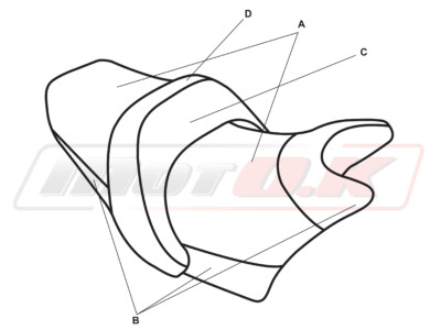 SEAT COVER for Yamaha VMax 1200 ('85-'07) Motok Vinyl Antislip