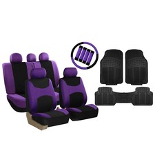 Car Seat Covers Light Breezy Flat Cloth Combo Set Universal Fit W Floor Mats Car Seat Covers Light Breezy Flat Cloth Combo Set Universal Fit W Floor Mats