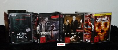 4 Horror Filme DVD - 4 Disc  Alone in the Dark- Train -Strangers -Cabin Fever 2