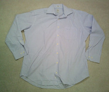 Peter Millar Dress Shirt Mens 16.5 Purple Check