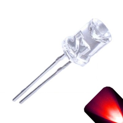 10 x 5mm Concave LEDs Wide Angle Red Christmas LED Lights Super Bright Arduino