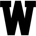 大学字母W贴花贴纸乙烯基窗户笔记本电脑大学体育队运动