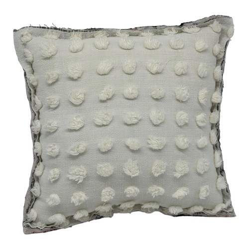 NEW Handmade Double Heart Valentine Pillow Vintage Quilt Chenille Bedspread - Picture 7 of 8